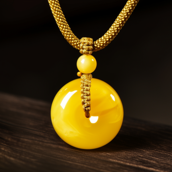 黄金吊坠绳图片