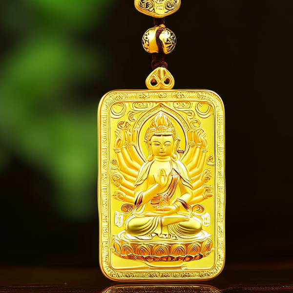 黄金观音吊坠图片 黄金观音吊坠图片